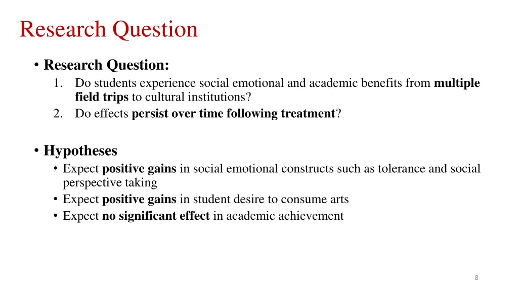 research question