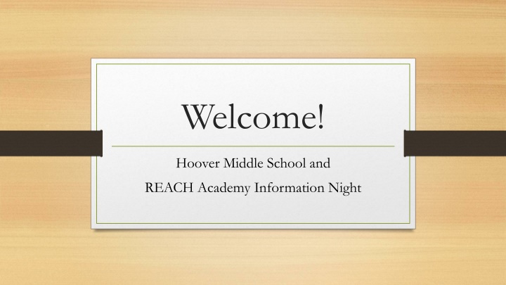 welcome