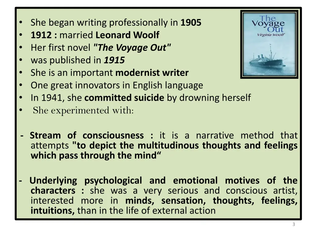 she began writing professionally in 1905 1912