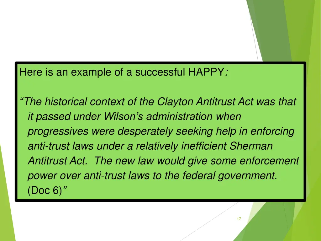 here is an example of a successful happy