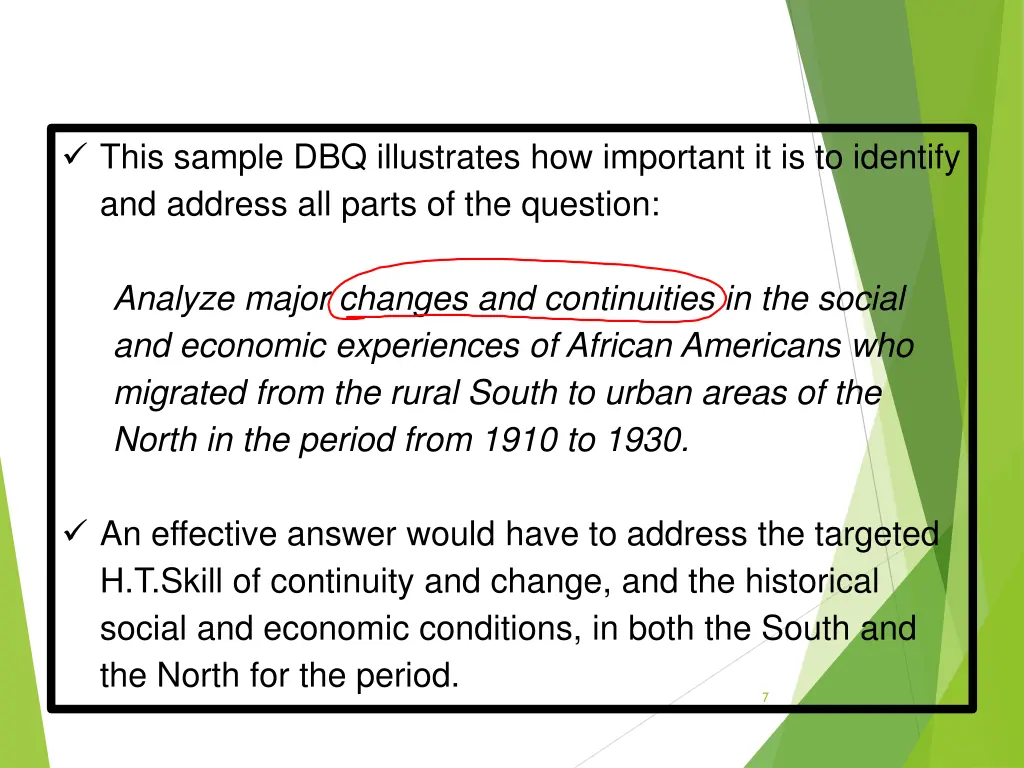 this sample dbq illustrates how important