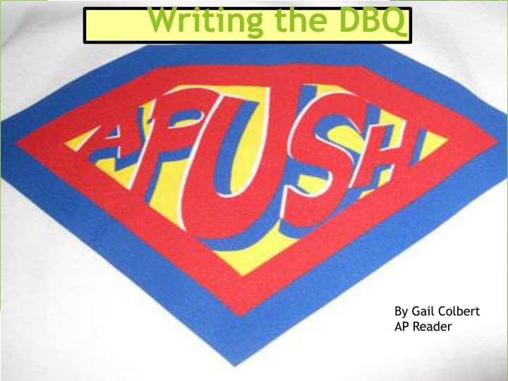 writing the dbq