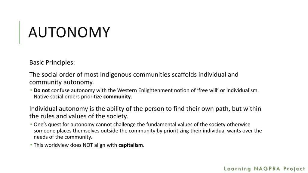 autonomy