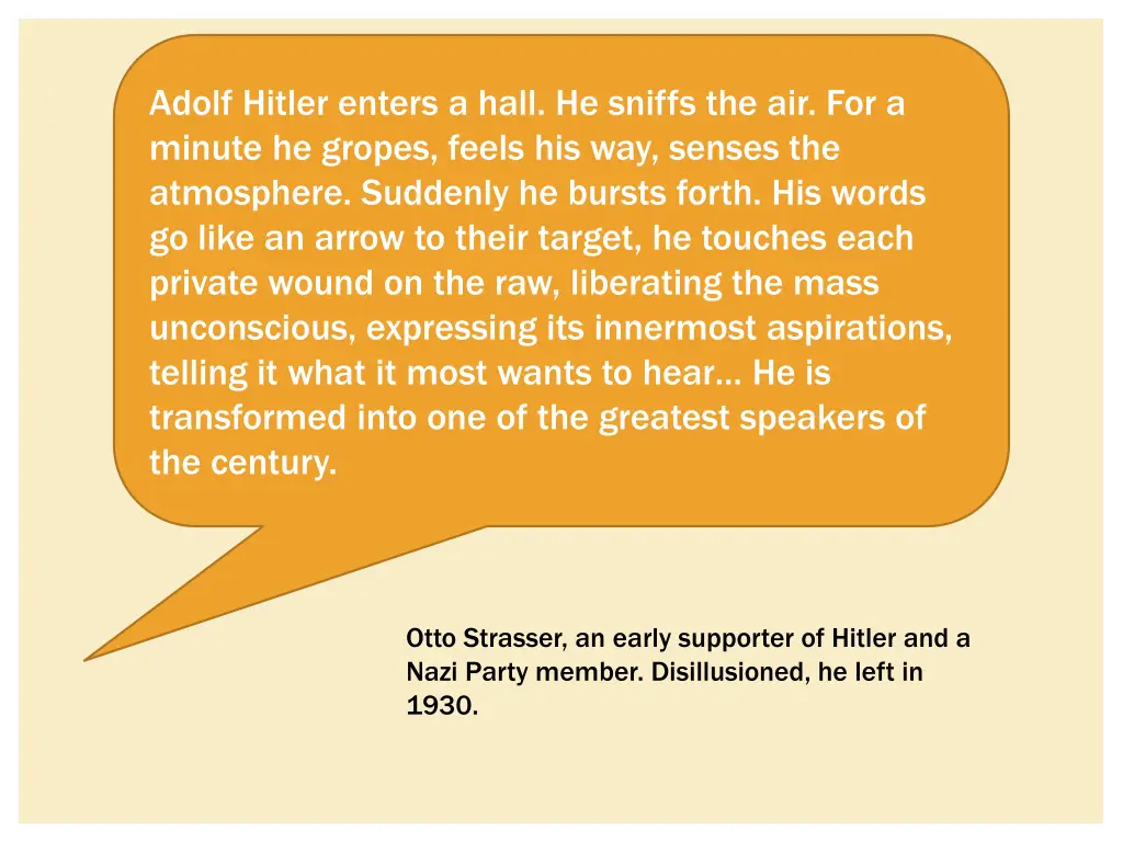 adolf hitler enters a hall he sniffs