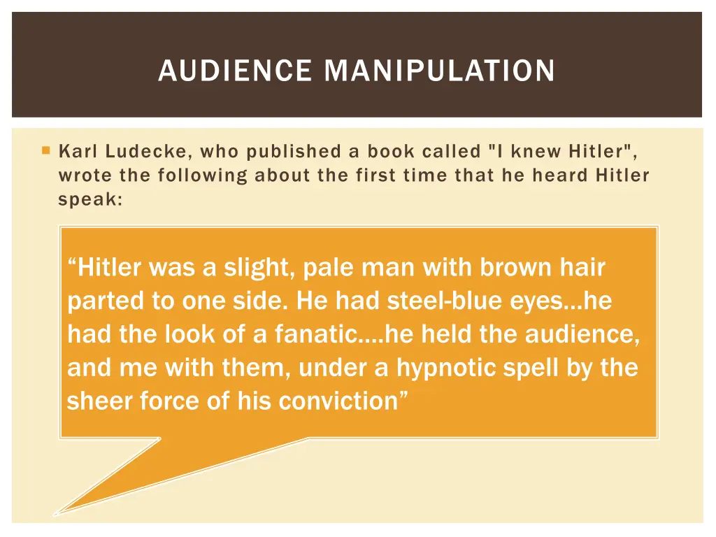 audience manipulation 1