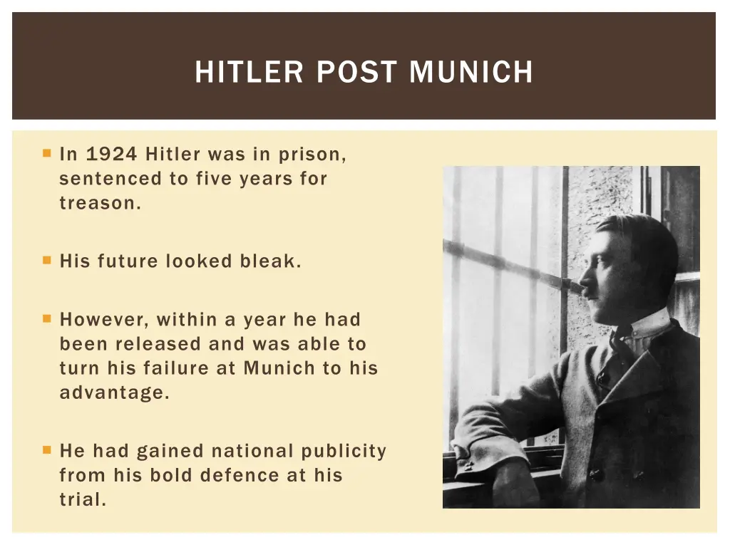 hitler post munich