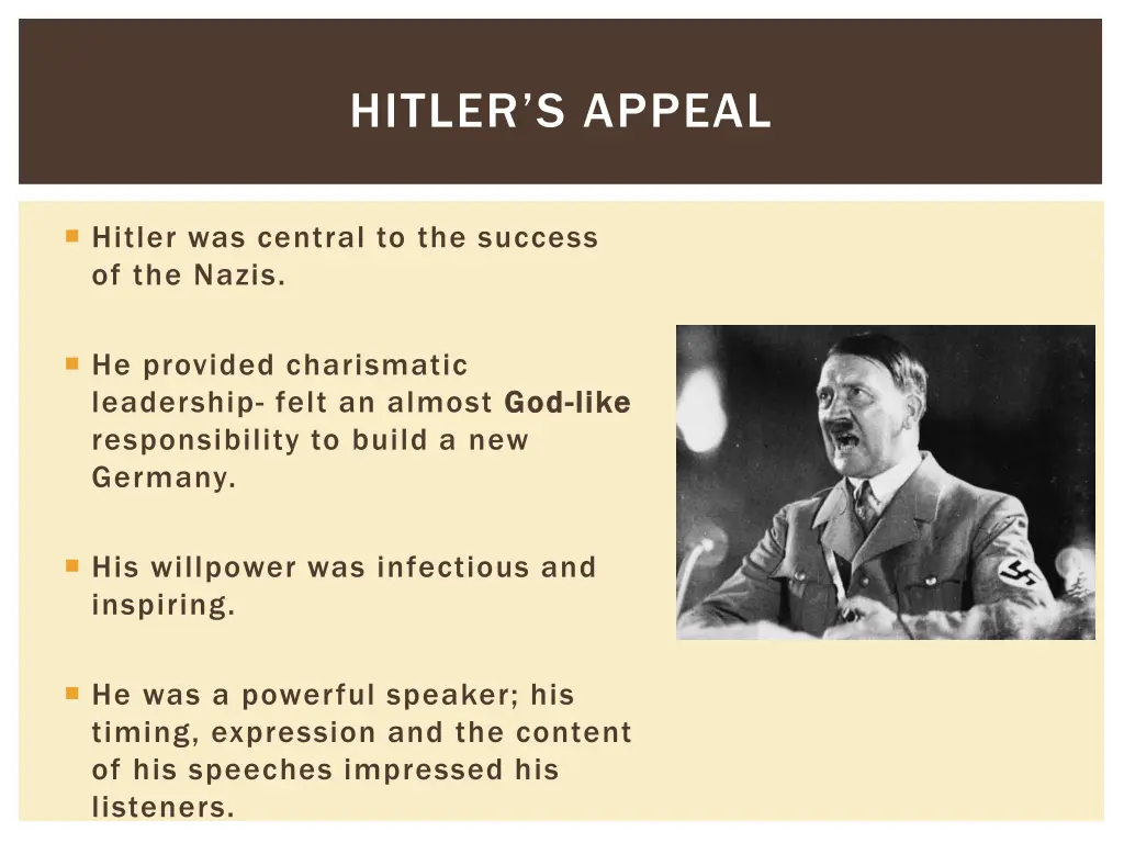 hitler s appeal