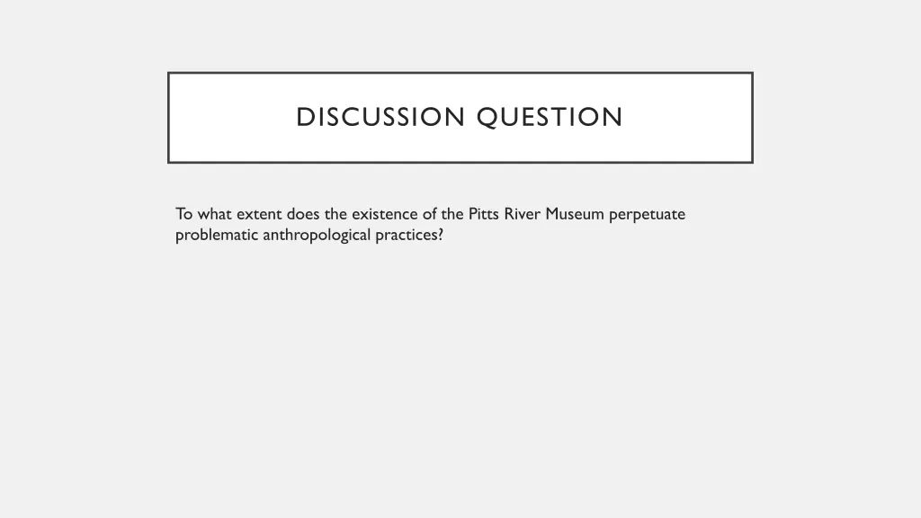 discussion question