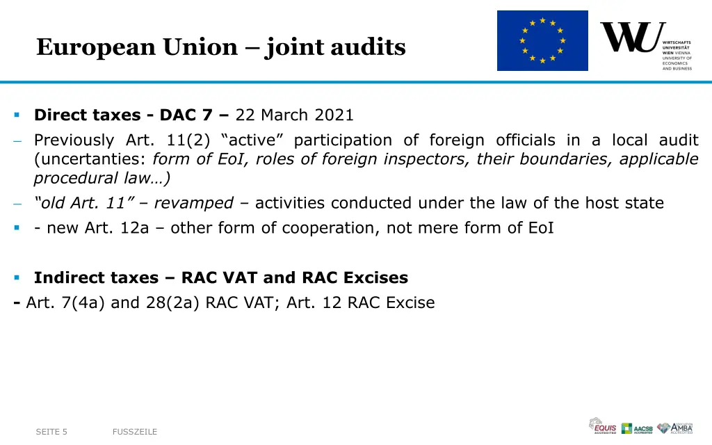 european union joint audits