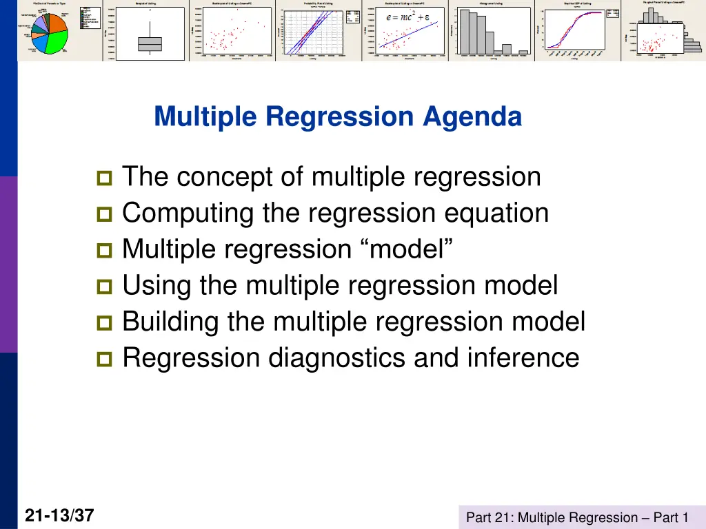 multiple regression agenda