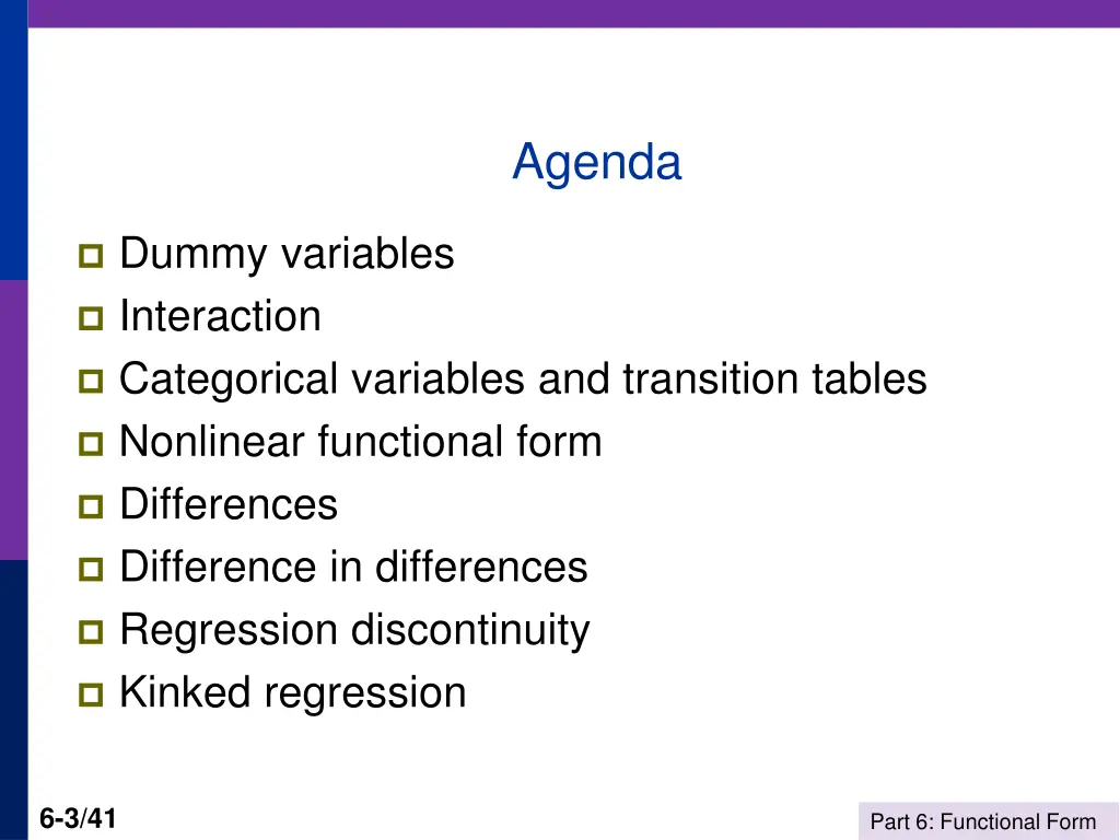 agenda
