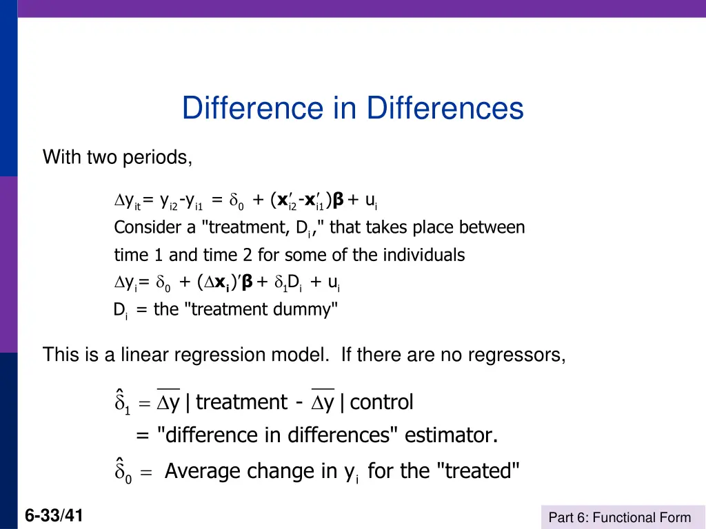 difference in differences