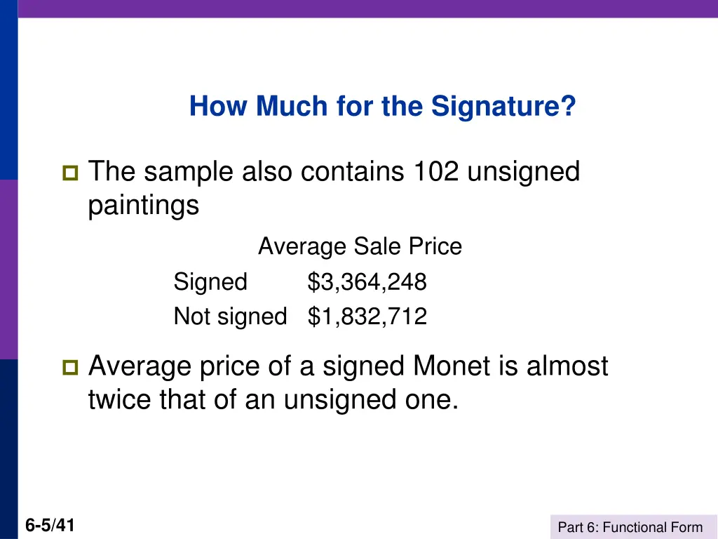 how much for the signature