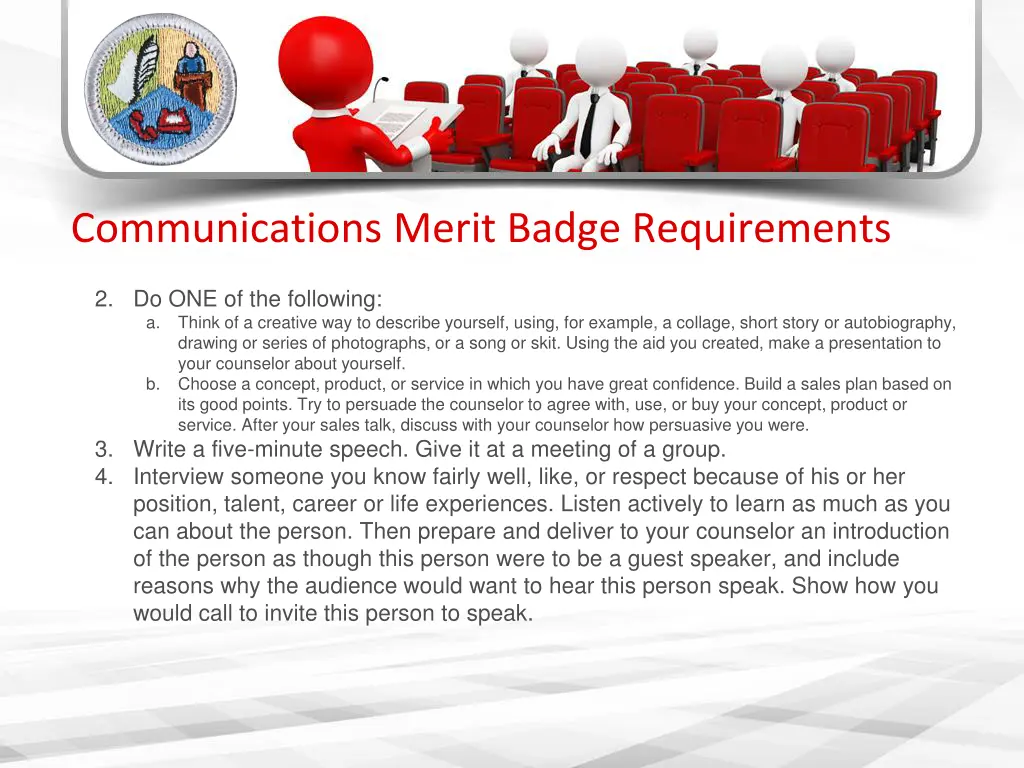 communications merit badge requirements 1