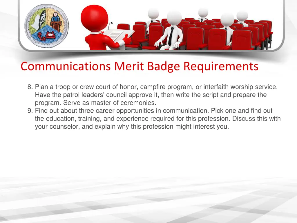 communications merit badge requirements 3