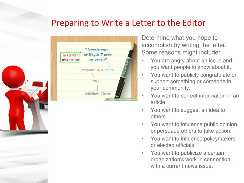 preparing to write a letter to the editor 3