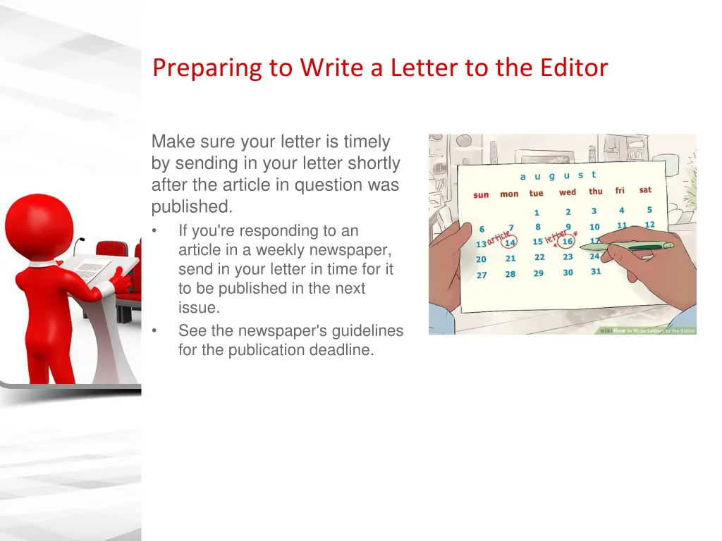 preparing to write a letter to the editor 4