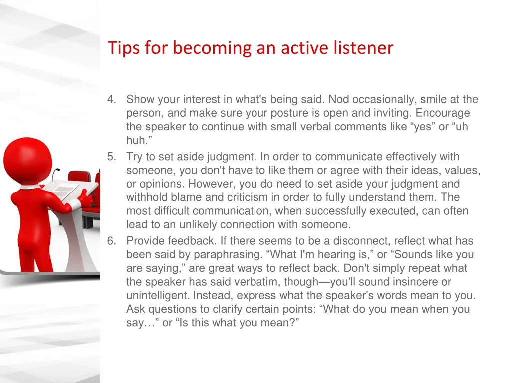 tips for becoming an active listener 1