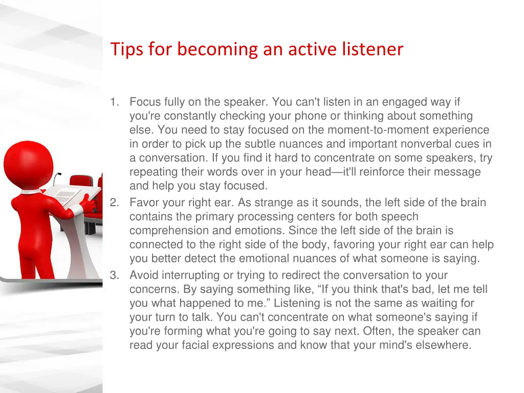 tips for becoming an active listener