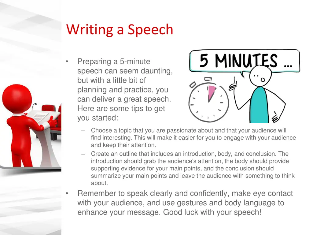 writing a speech