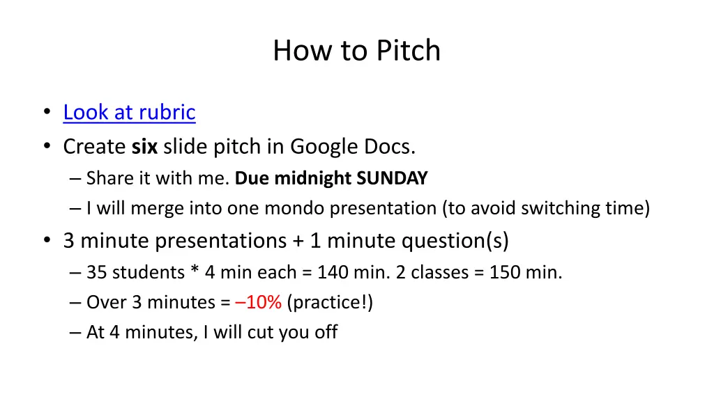 how to pitch
