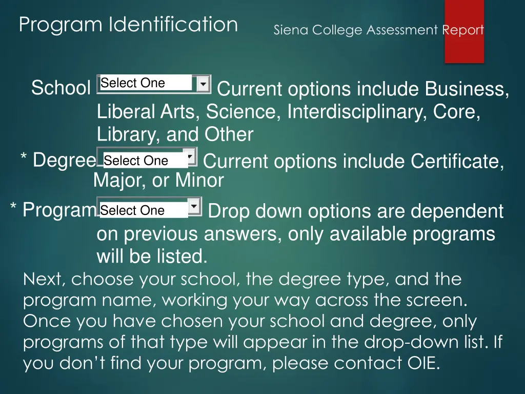 program identification