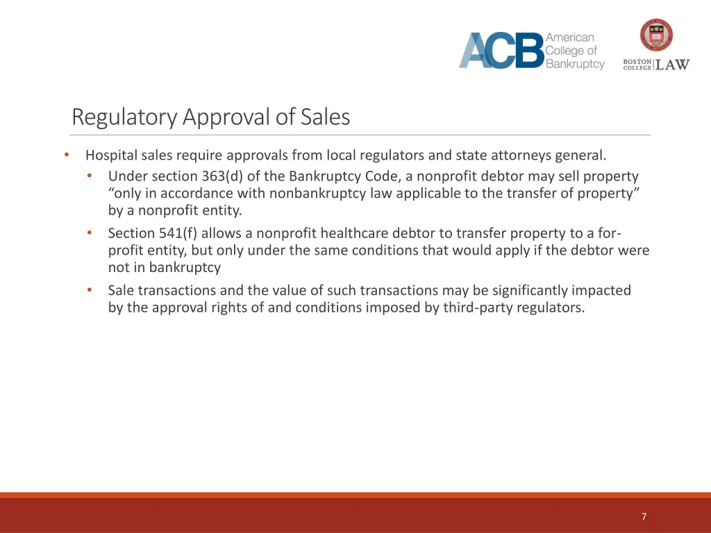 regulatory approval of sales