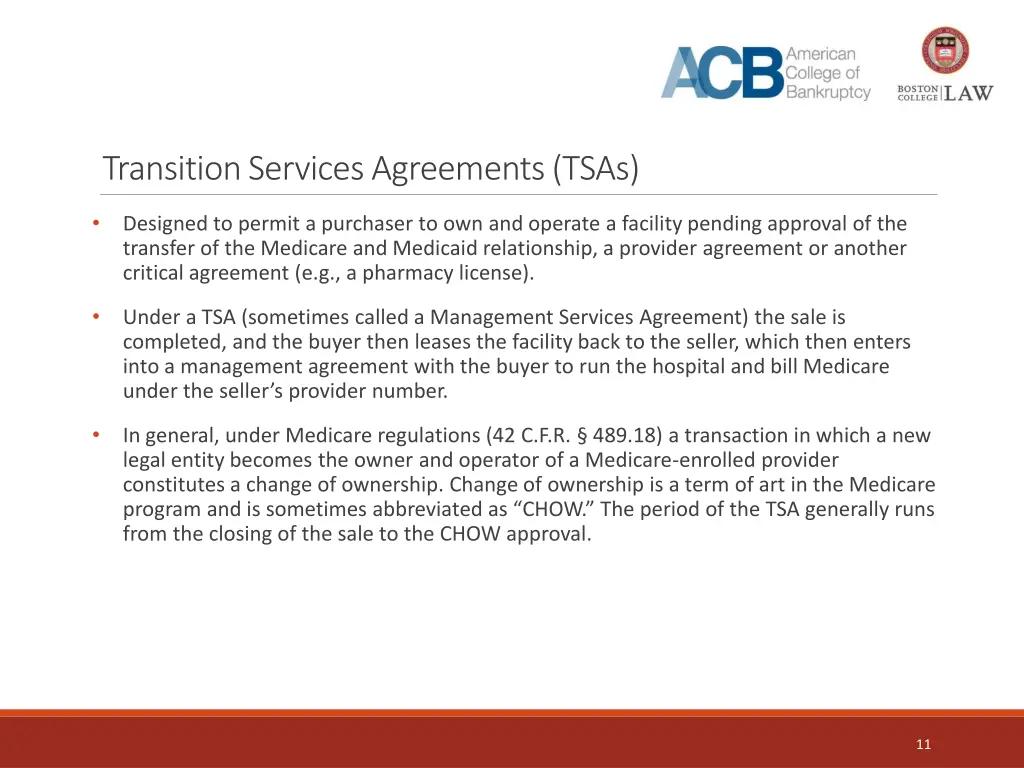 transition services agreements tsas