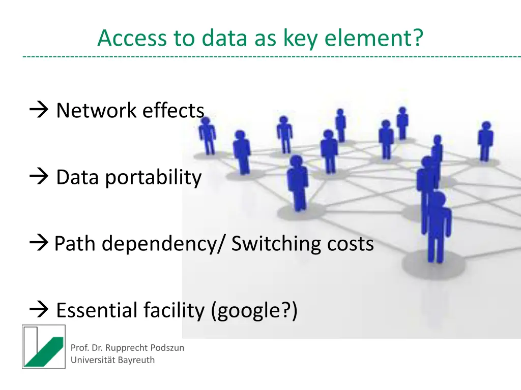 access to data as key element