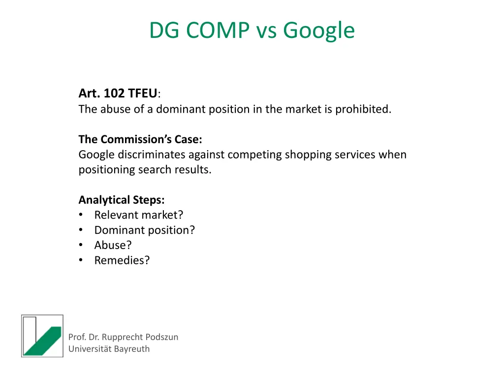 dg comp vs google