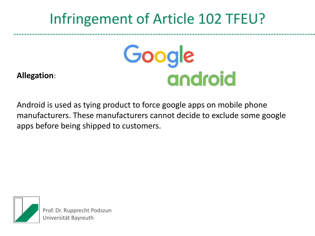 infringement of article 102 tfeu