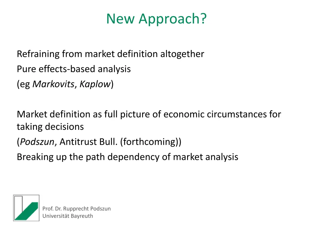 new approach