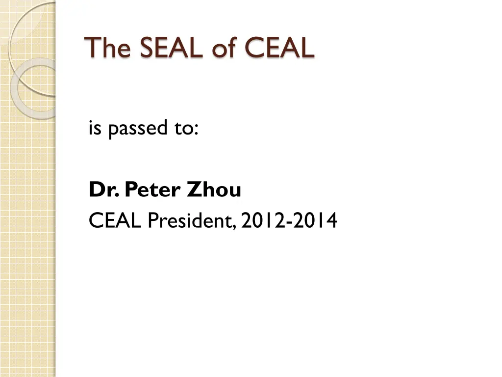 the seal of ceal