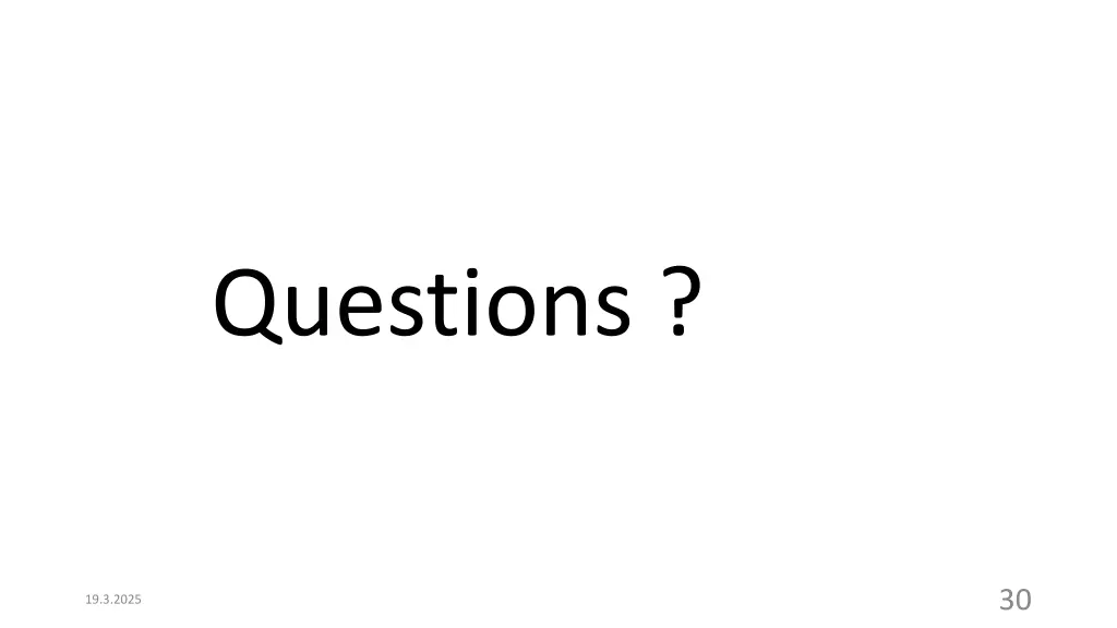 questions