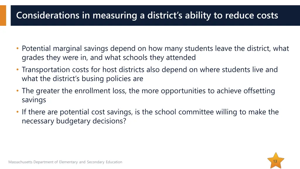 considerations in measuring a district s ability