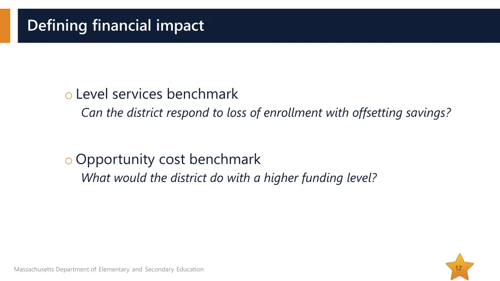 defining financial impact