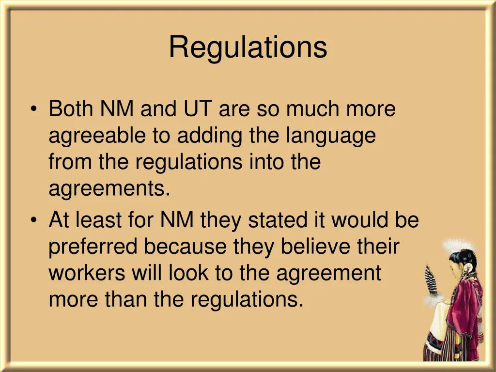 regulations