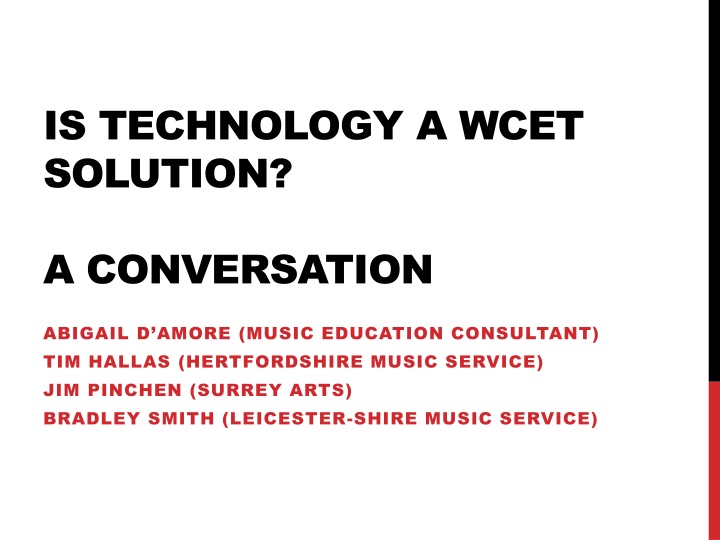 is technology a wcet solution