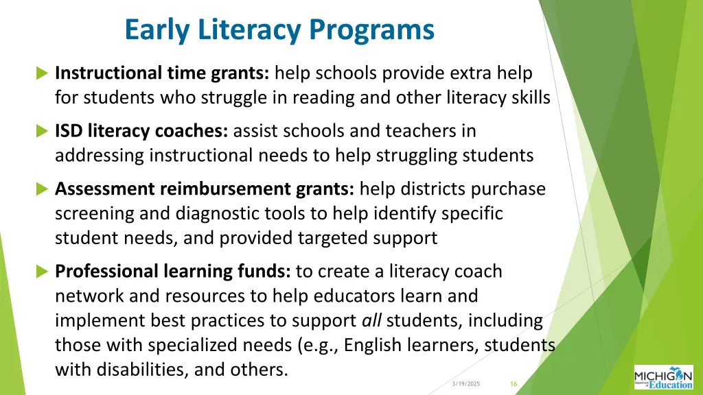 early literacy programs