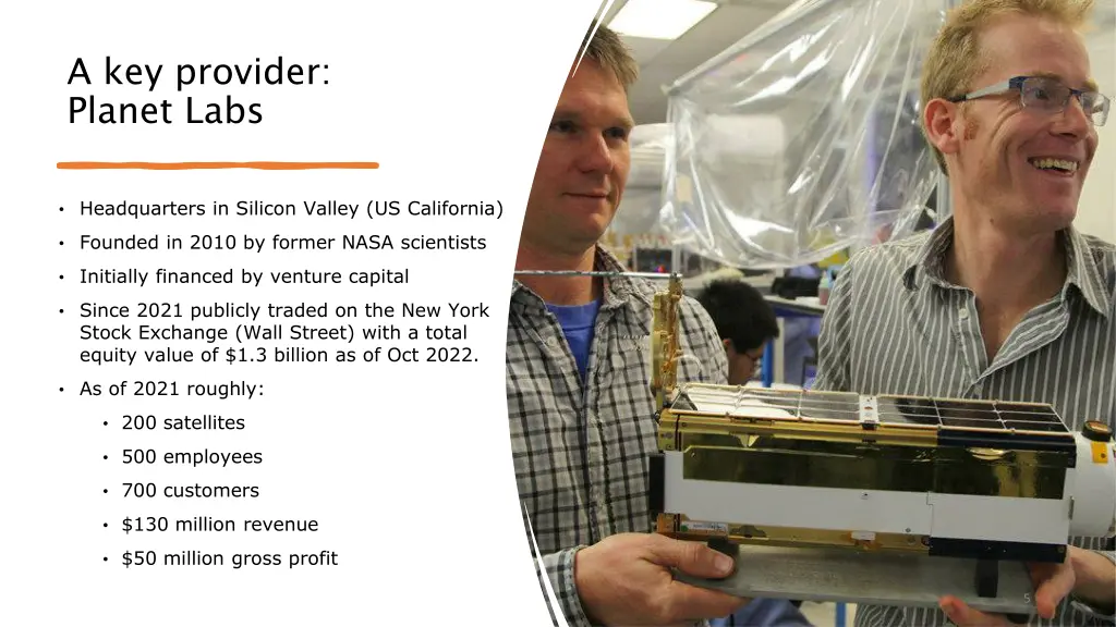 a key provider planet labs
