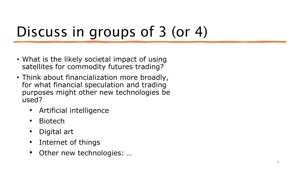 discuss in groups of 3 or 4
