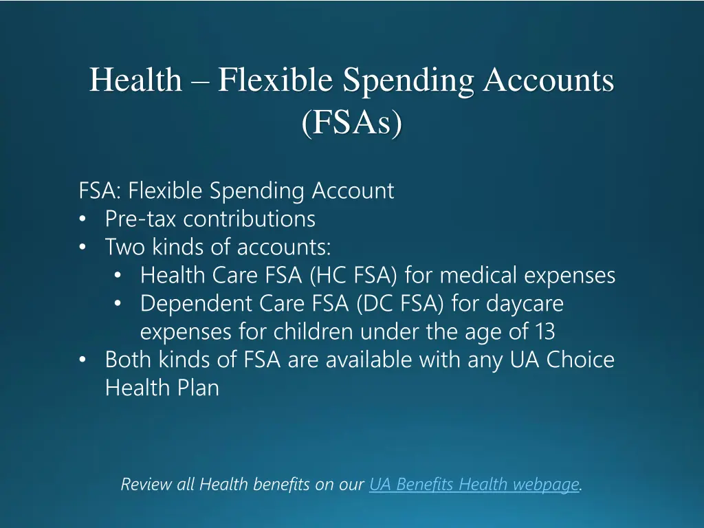 health flexible spending accounts fsas