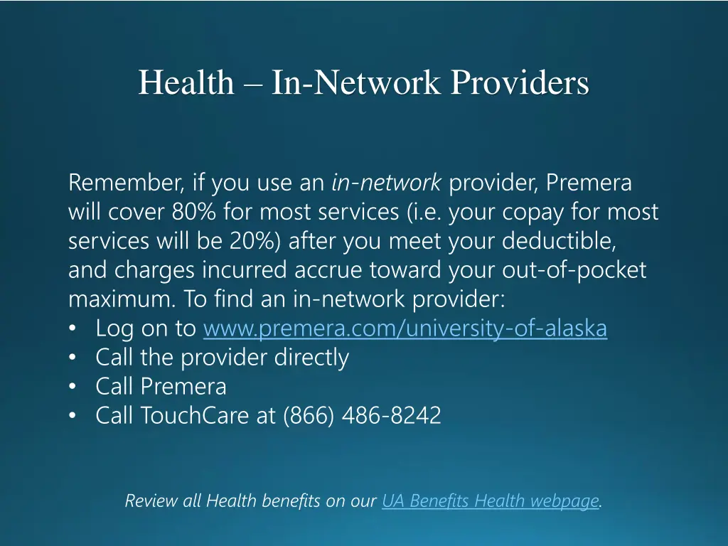 health in network providers
