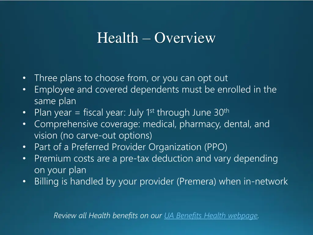 health overview