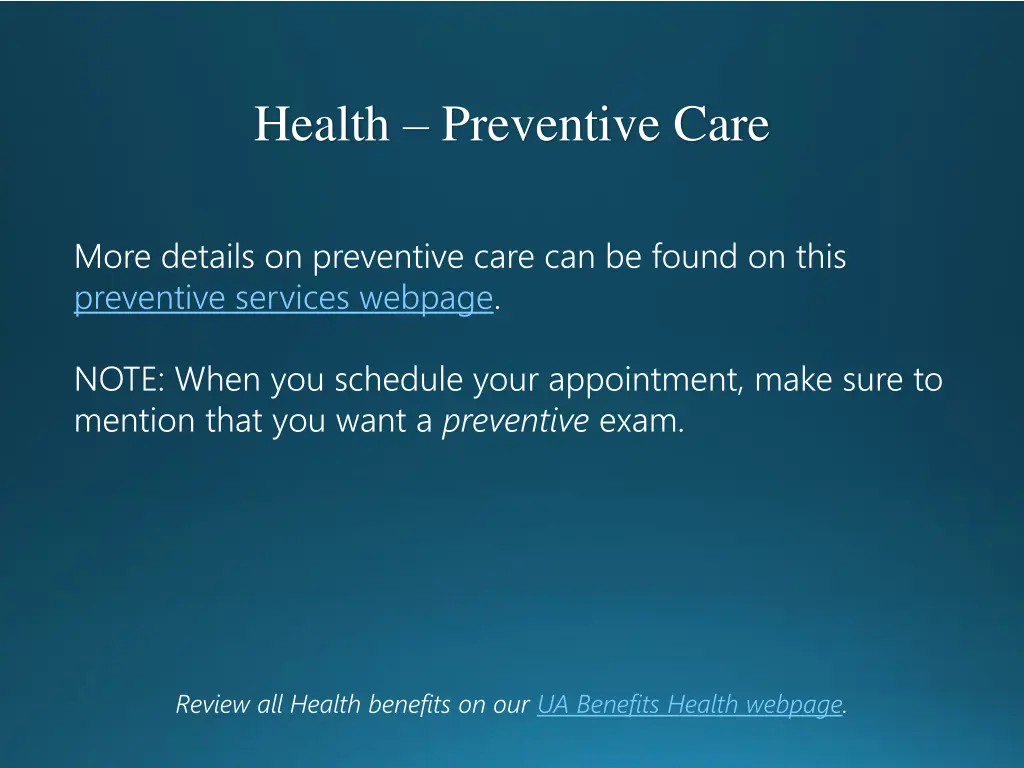 health preventive care 1