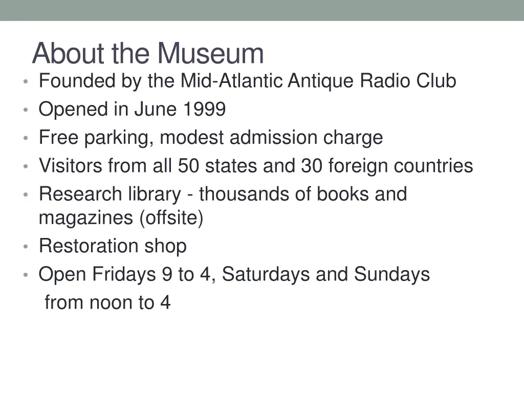 about the museum founded by the mid atlantic