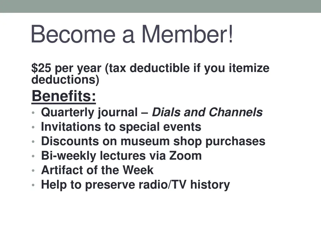 become a member