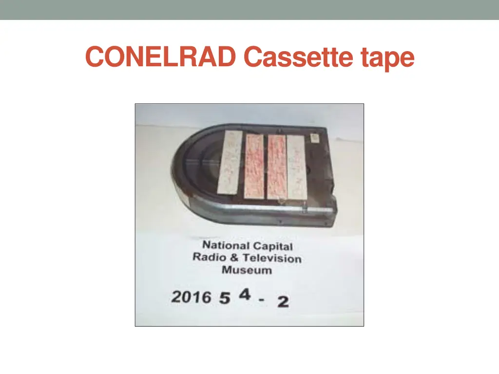 conelrad cassette tape