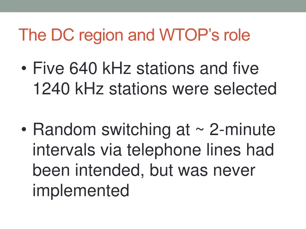the dc region and wtop s role 1