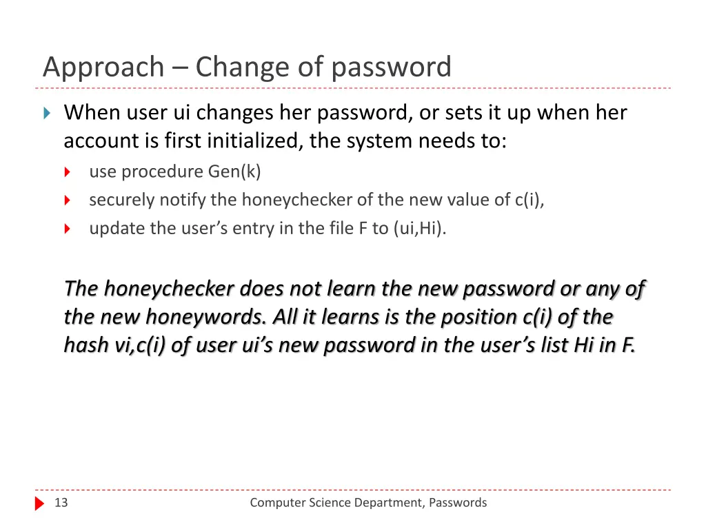approach change of password